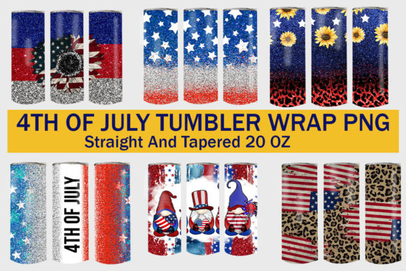 4th of July Tumbler PNG Bundle