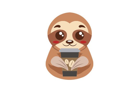 A Sloth Drinking a Cup of Coffee