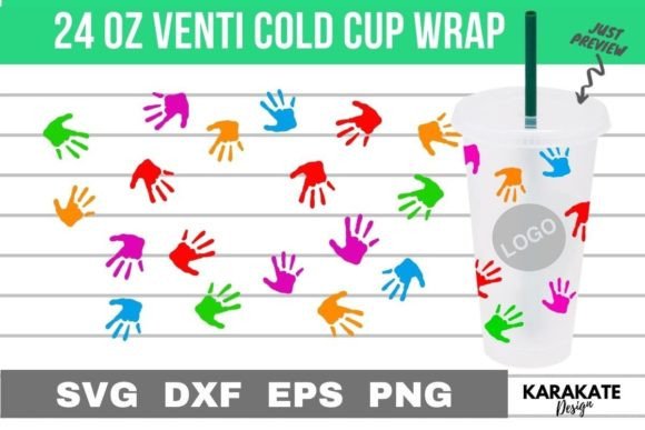 Awareness Hand, 24oz Venti Hold Wrap