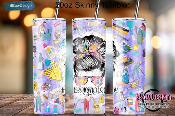 Cleaning Lady Life 20oz Skinny Tumbler