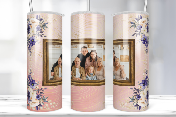 Floral Picture Frame Tumbler Wrap Review