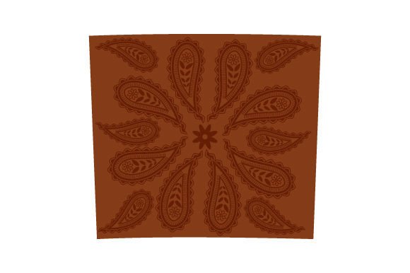 Leather Paisley Tumbler Wrap