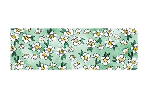 Plumeria Flower Pattern in Watercolor