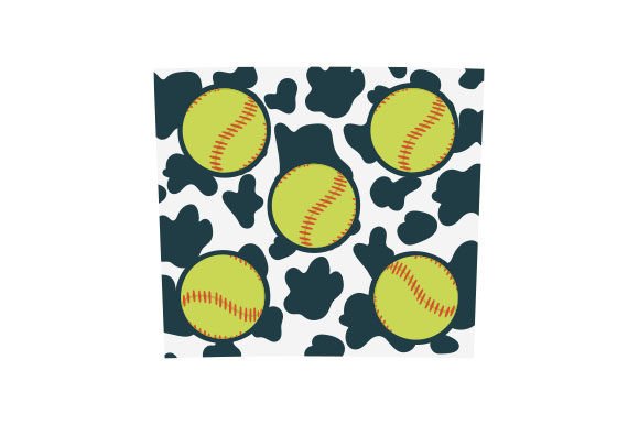 Softball Cow Print Tumbler
