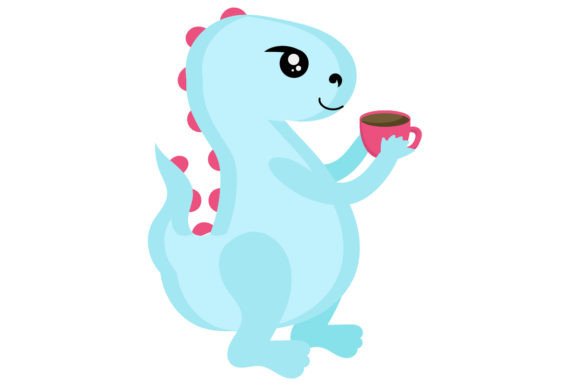 T-Rex Holding a Cup of Tea