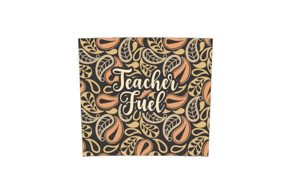 Teacher Fuel Paisley Pattern Tumbler Wrap, 20 Oz