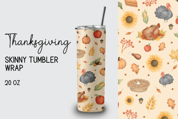 Thanksgiving Tumbler Wrap