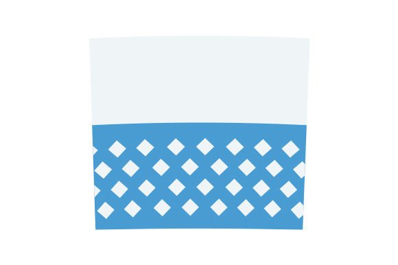 Tumbler Blue White Pattern 20 Oz