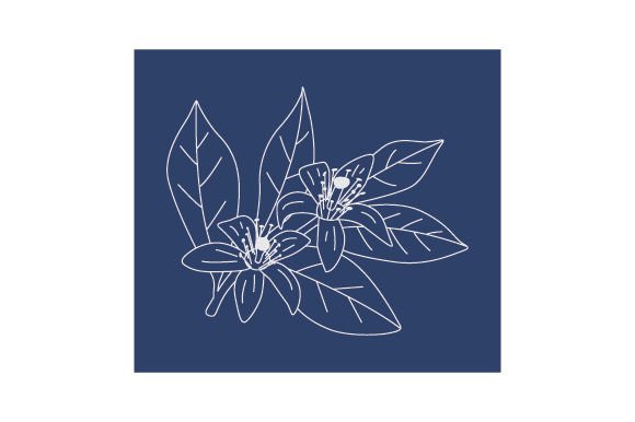 Tumbler Wrap, 20 Oz - Orange Blossom Outline