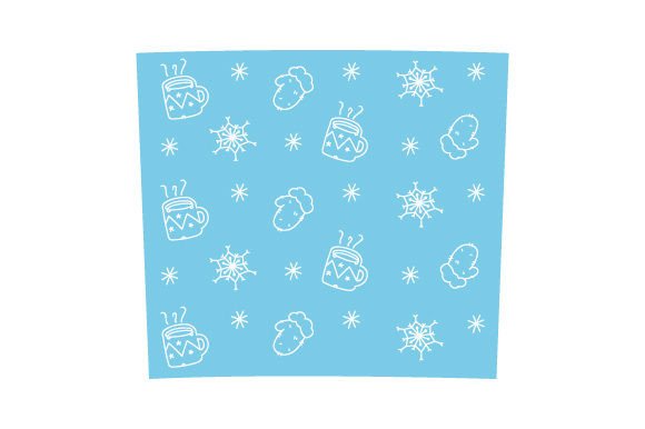 Winter Doodles Tumbler Wrap 20 Oz