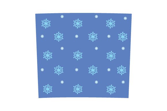 Winter Snowflakes Pattern, Tumbler Wrap 20 Oz